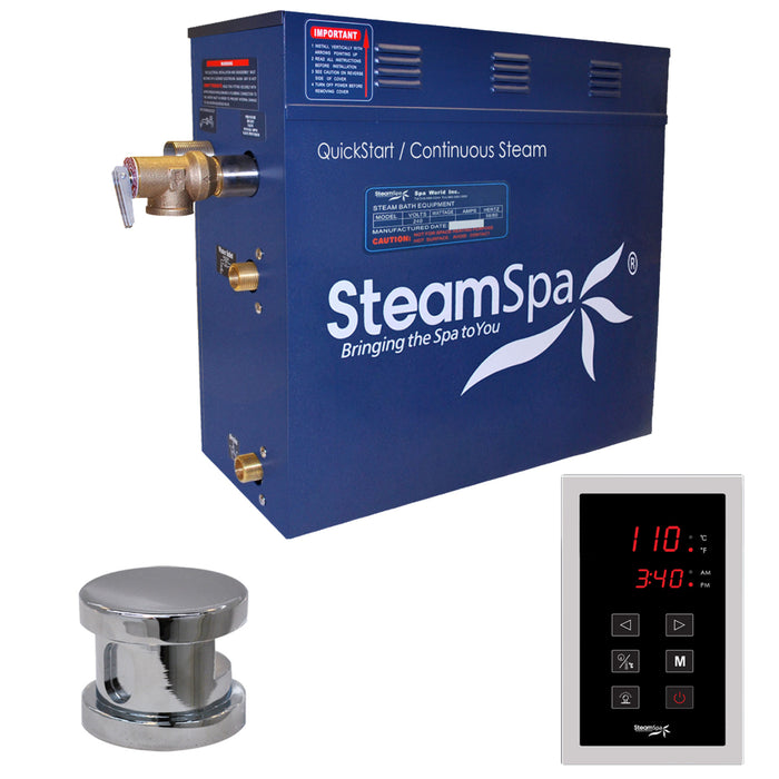 SteamSpa Oasis 7.5kW QuickStart Acu-Steam Bath Generator Package