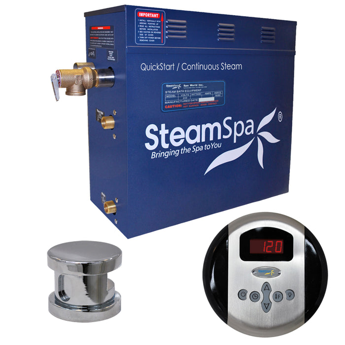 SteamSpa Oasis 6kW QuickStart Acu-Steam Bath Generator Package