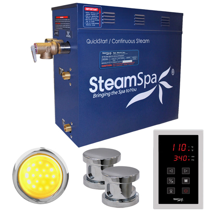 SteamSpa Indulgence 10.5kW QuickStart Acu-Steam Bath Generator Package