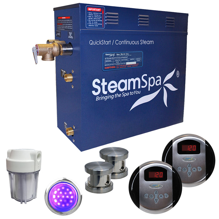 SteamSpa Royal 12kW QuickStart Acu-Steam Bath Generator Package