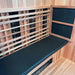 3 person sauna interior view