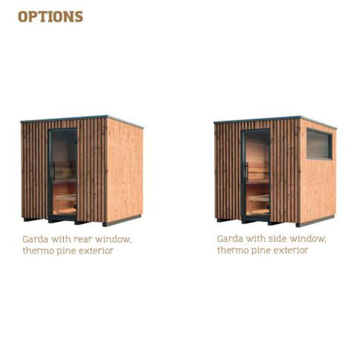 Auroom Garda Modular Outdoor Sauna Cabin options