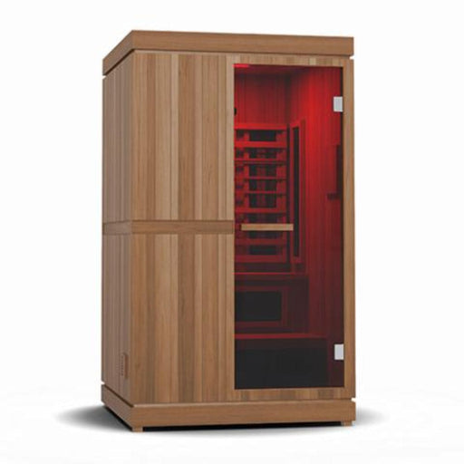 Finnmark FD 4 Trinity 2 Person Infrared Sauna Steam Sauna Combo corner view