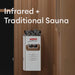 Finnmark FD 4 Trinity 2 Person Infrared Sauna Steam Sauna Combo traditional saunaheat