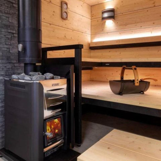 Harvia Pro 20 Series Wood Burning Sauna Stove 24kW side view