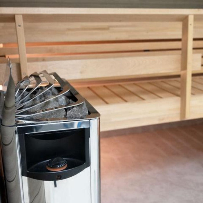 Harvia Sauna Heater The Wall Series 8kW Stainless Steel side view