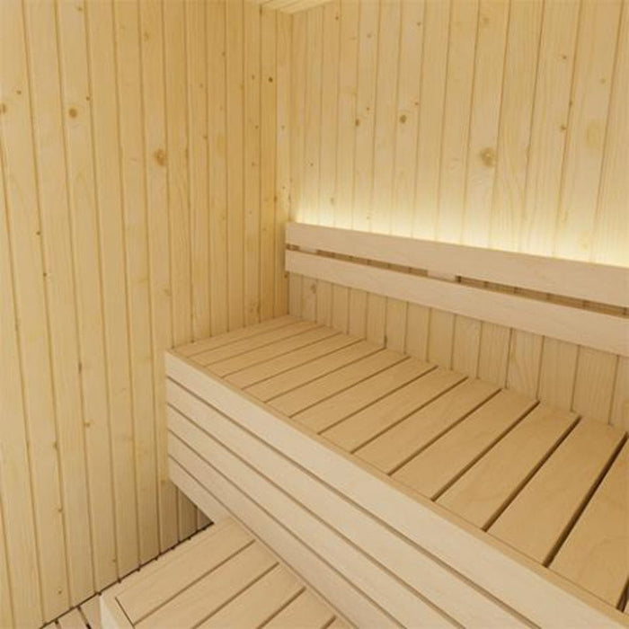 SaunaLife 2 Person Indoor Sauna Model X2 bench