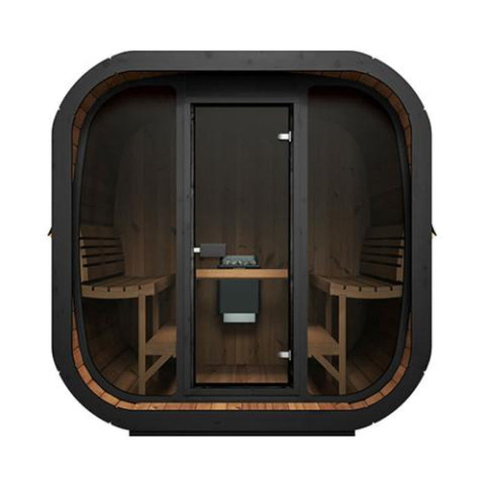 SaunaLife Cube Series Outdoor Home Sauna CL7G front view