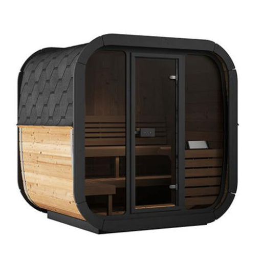 SaunaLife Cube Series Outdoor Home Sauna Kit CL5G side view