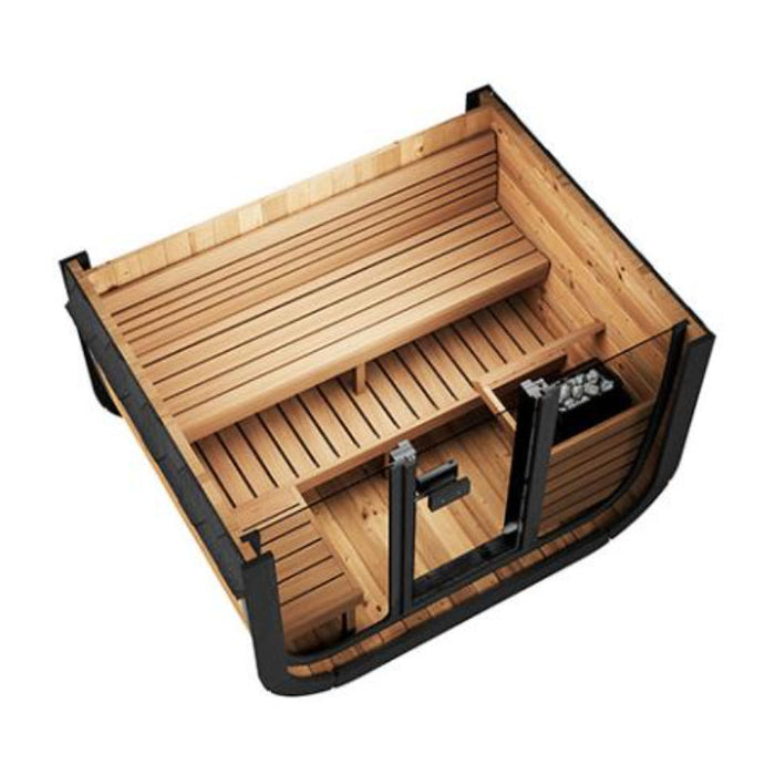 SaunaLife Cube Series Outdoor Home Sauna Kit CL5G top view