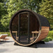 SaunaLife Ergo Elegance Series Outdoor Sauna Barrel EE8G full view