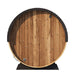 SaunaLife Ergo Elegance Series Outdoor Sauna Barrel EE8G rear view