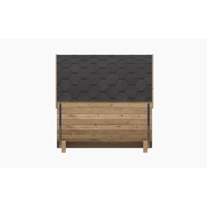 SaunaLife Ergo Series E8W Outdoor Sauna Barrel Window bench
