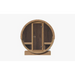 SaunaLife Ergo Series Outdoor Sauna Barrel Glass Front E7G front view