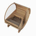 SaunaLife Ergo Series Outdoor Sauna Barrel Window E6W top view