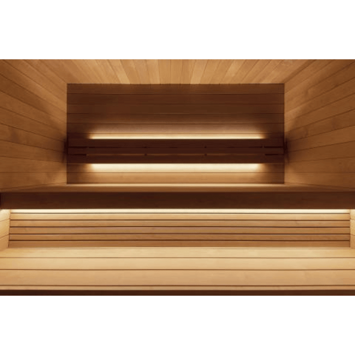 SaunaLife G7S Pre Assembled Outdoor Home Sauna interior