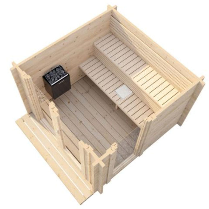 SaunaLife Garden Series Home Outdoor Sauna Kit G4 top view