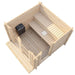 SaunaLife Garden Series Home Outdoor Sauna Kit G4 top view
