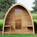 SaunaLife Garden Series Outdoor Home Sauna Kit G3 fron view in yard