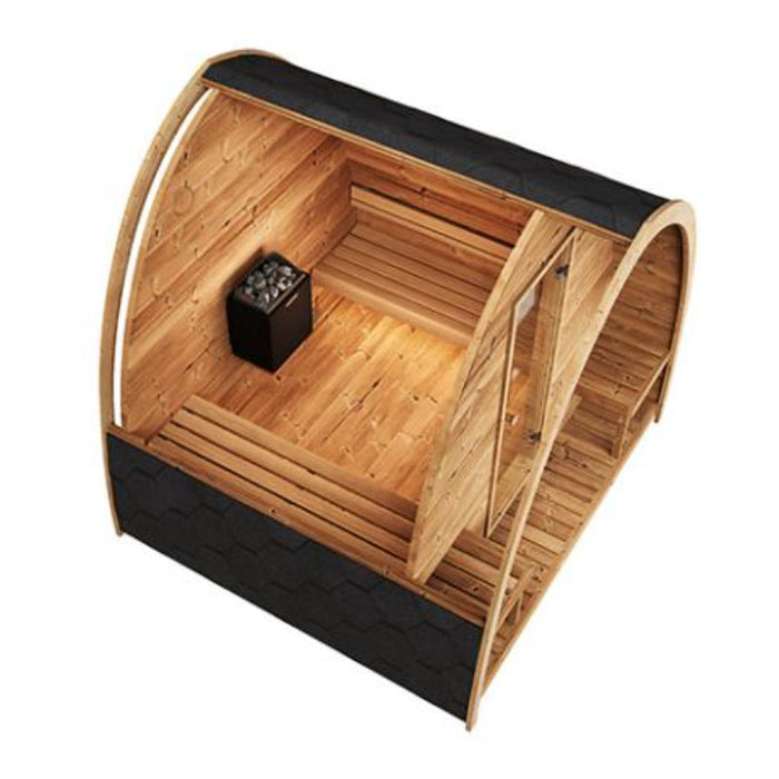 SaunaLife Garden Series Outdoor Home Sauna Kit G3 top view