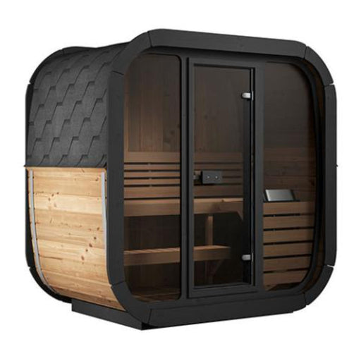 SaunaLife Outdoor Home Sauna Model CL4G corner view