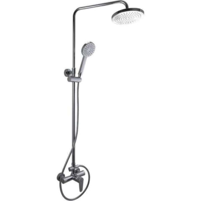 SaunaLife Rain Series Outdoor Barrel Shower Kit Model R3 assembled