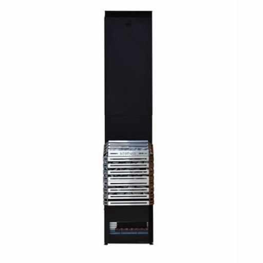 Saunum Air Series 4_8kW Sauna Heater w Climate Equalizer Stainless Steel in white background