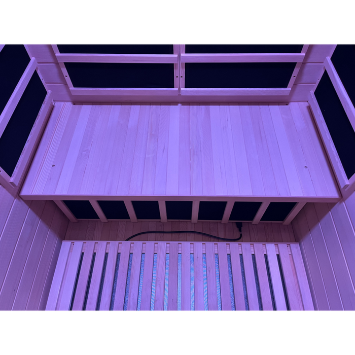 SteamSpa Infrared Home Sauna Hemlock Wooden Indoor 2 Person Infrared Sauna Spa