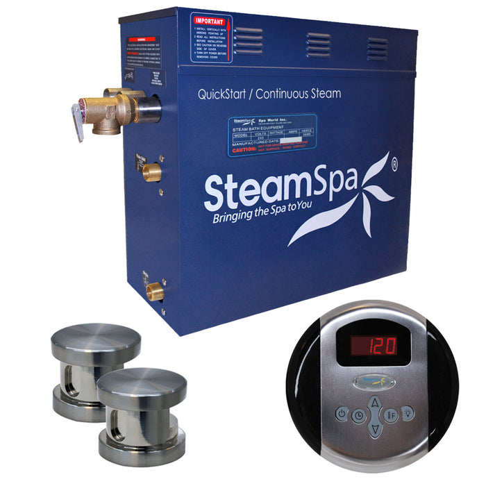 SteamSpa Oasis 12kW QuickStart Acu-Steam Bath Generator Package