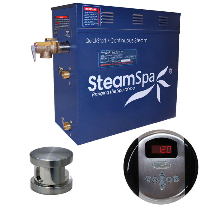 SteamSpa Oasis 9kW QuickStart Acu-Steam Bath Generator Package