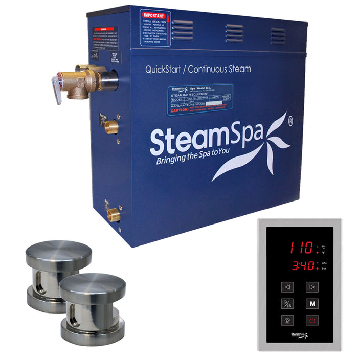 SteamSpa Oasis 10.5 KW QuickStart Acu-Steam Bath Generator Package