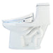 brondell swash 1400 luxury bidet toilet seat white side view