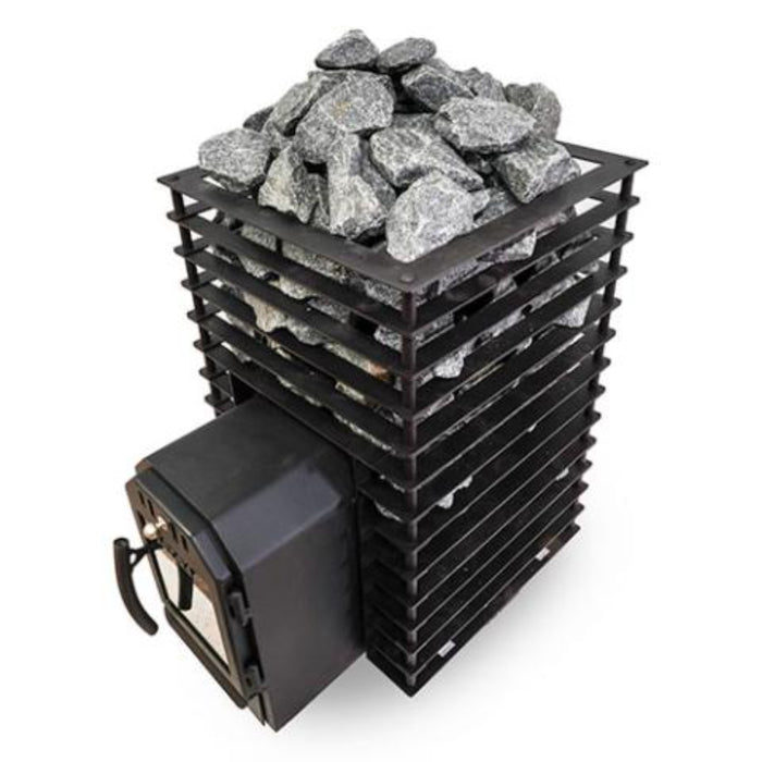 Cozy Heat Quattro Thru-Wall Wood Burning Sauna Stove