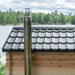 dundalk leisurecraft sauna close up of roof