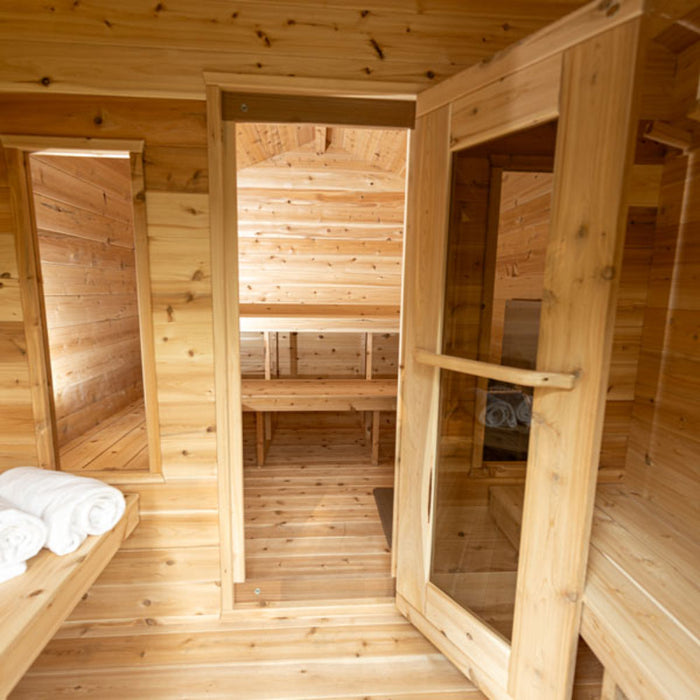 dundalk outdoor sauna door open