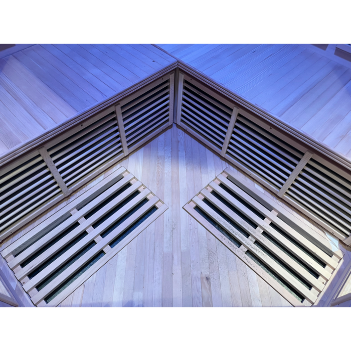 SteamSpa Infrared Home Sauna Hemlock Wooden Indoor 5 Person Infrared Sauna Spa