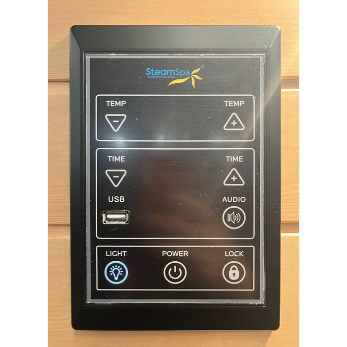 SteamSpa Infrared Home Sauna Hemlock Wooden Indoor 3 Person Infrared Sauna Spa