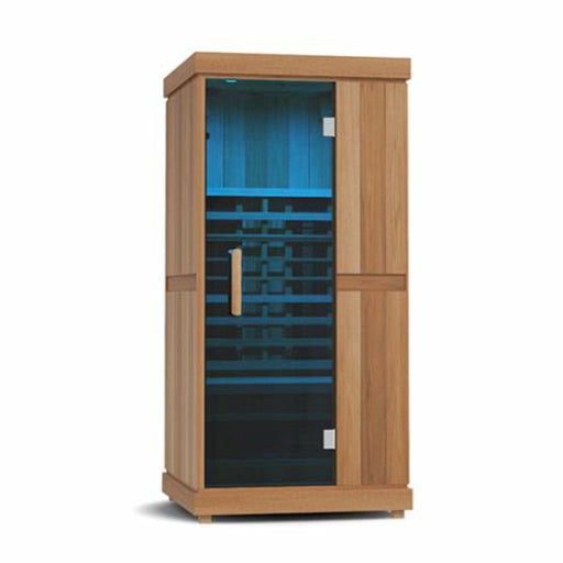 far infrared sauna in white background