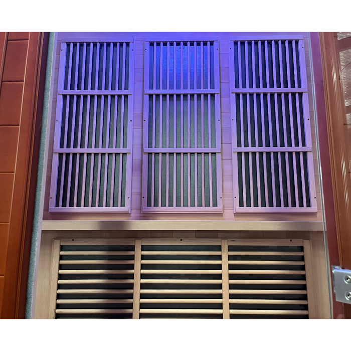 SteamSpa Infrared Home Sauna Hemlock Wooden Indoor 3 Person Infrared Sauna Spa