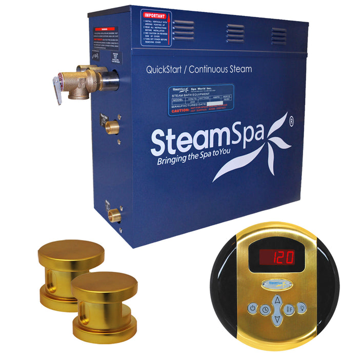 SteamSpa Oasis 12kW QuickStart Acu-Steam Bath Generator Package