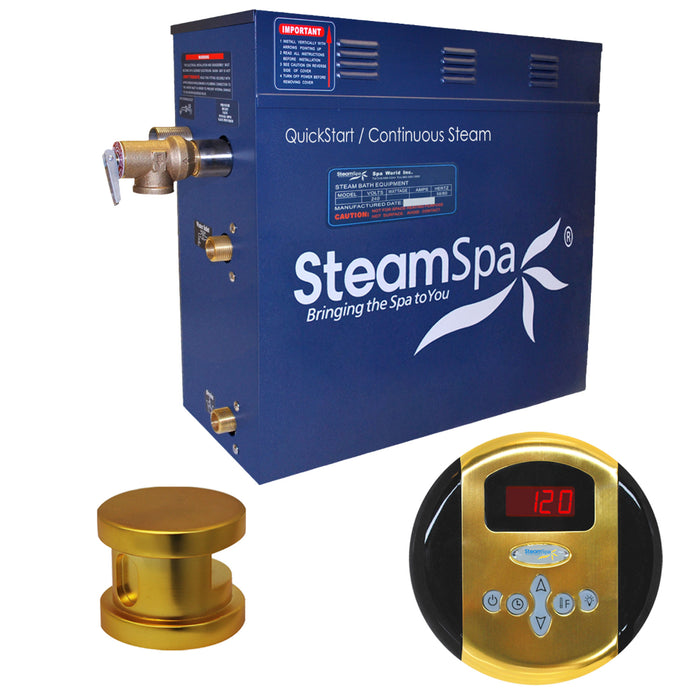 SteamSpa Oasis 6kW QuickStart Acu-Steam Bath Generator Package