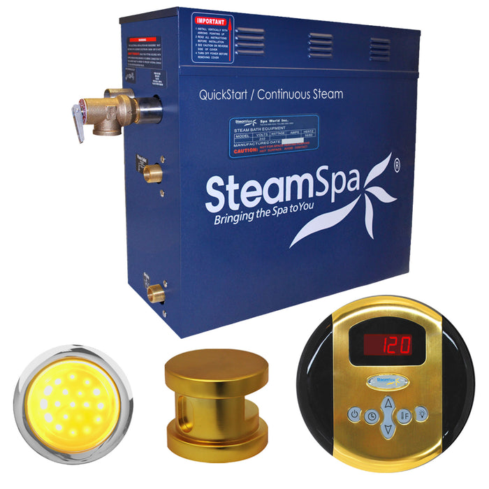 SteamSpa Indulgence 9 KW QuickStart Acu-Steam Bath Generator Package