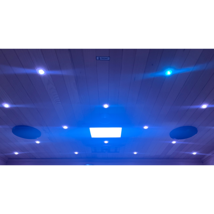 SteamSpa Infrared Home Sauna Hemlock Wooden Indoor 3 Person Infrared Sauna Spa