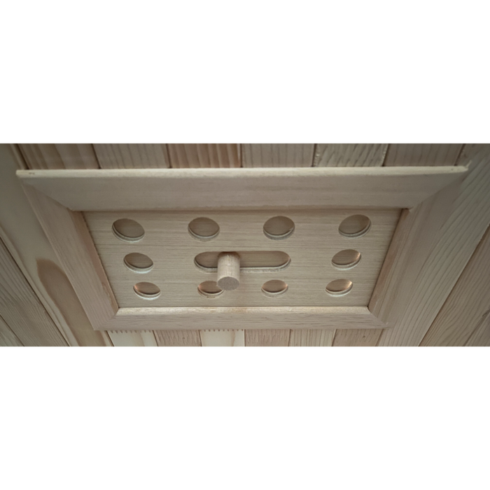 SteamSpa Infrared Home Sauna Hemlock Wooden Indoor 2 Person Infrared Sauna Spa