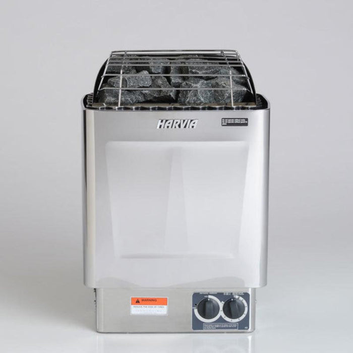 harvia kip front view with stones