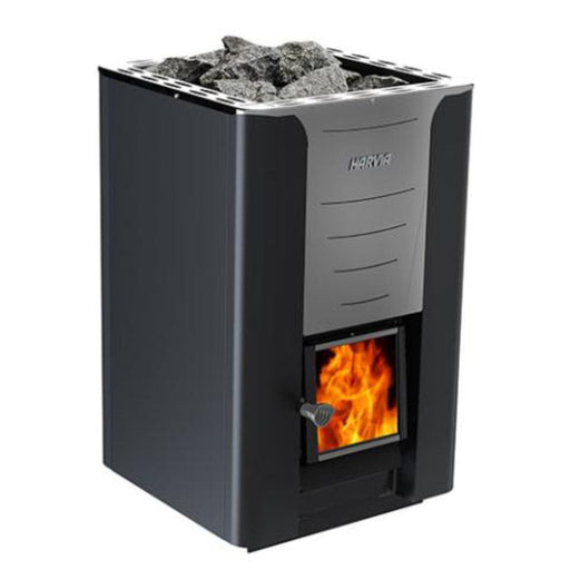 harvia pro 36 series wood burning sauna stove 31kw in white background