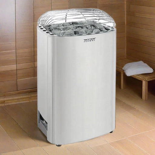 harvia sauna heater k15g club series 15kw stainless steel corner view