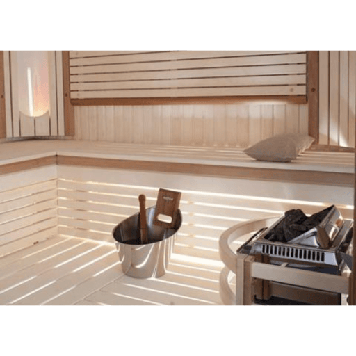 harvia sauna with bucket