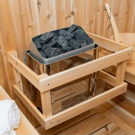 harvia sauna with coals