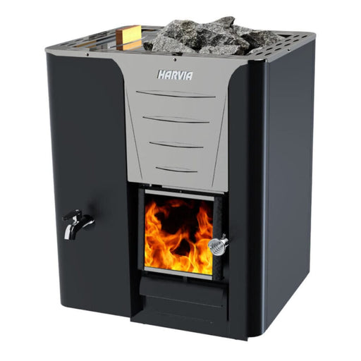 harvia wood burning sauna stove pro 20 ls series 24.1kw in white background